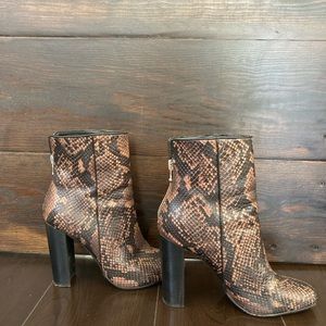 AQUA by Bloomingdales Snake Skin Booties